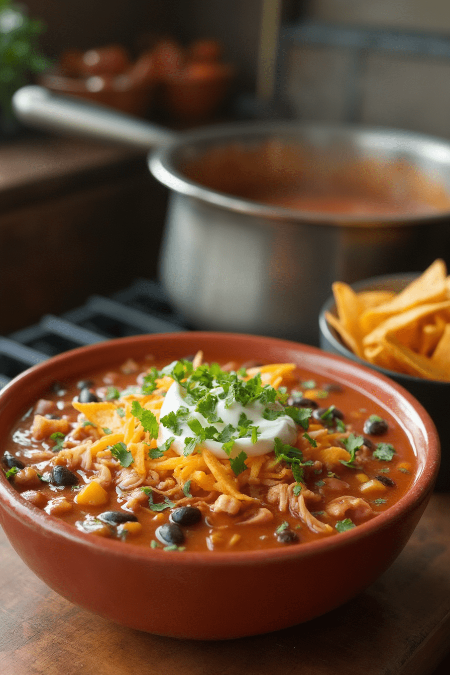 Creamy Chicken Enchilada Soup