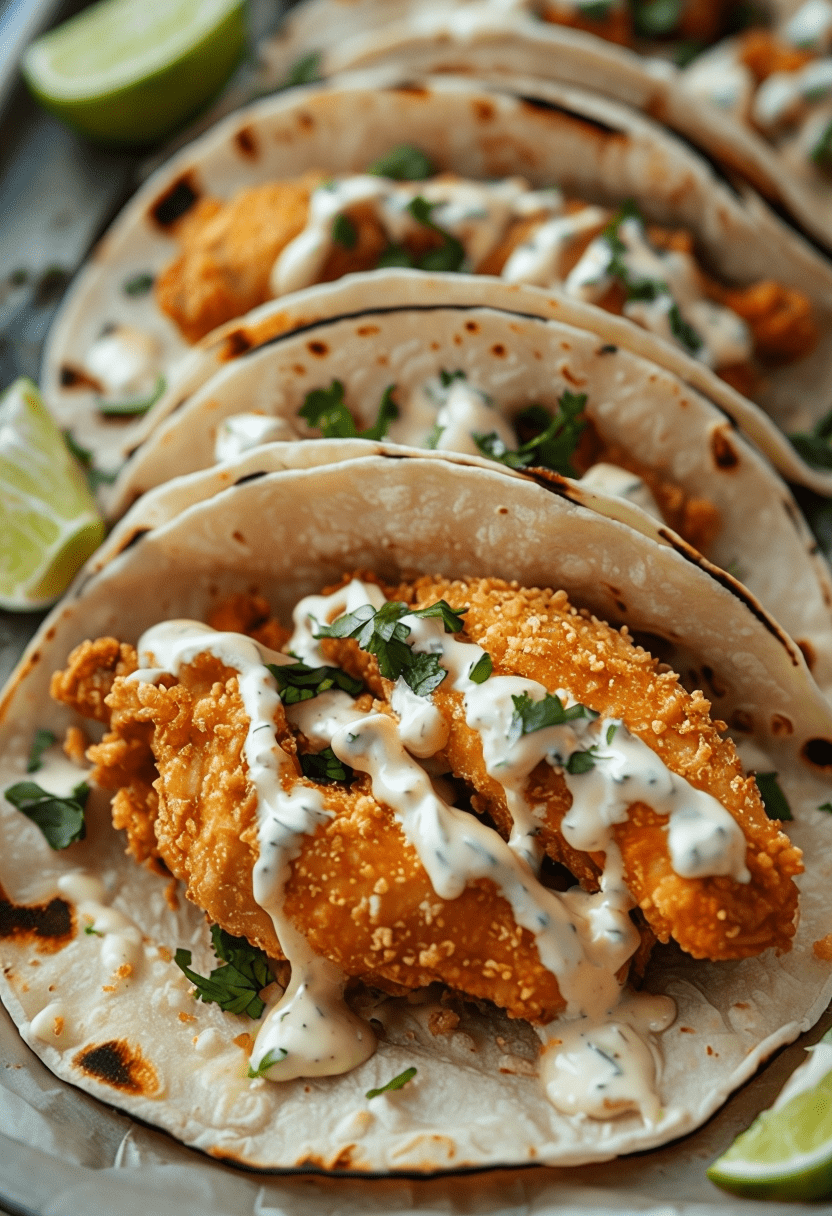 Fried Chicken Tacos