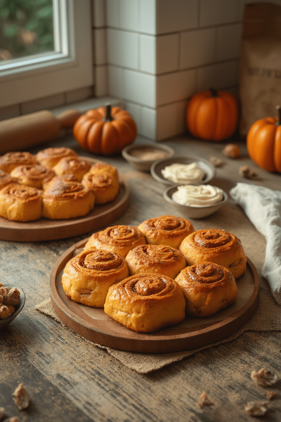 Pumpkin Cinnamon Rolls