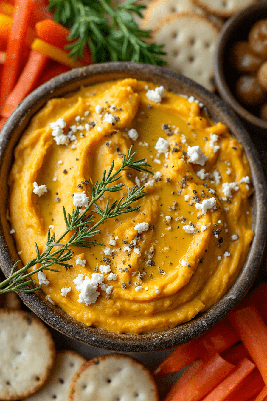 Pumpkin Whipped Feta Dip