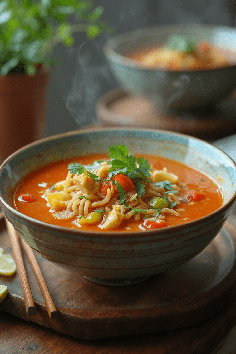 THAI RED CURRY NOODLE SOUP