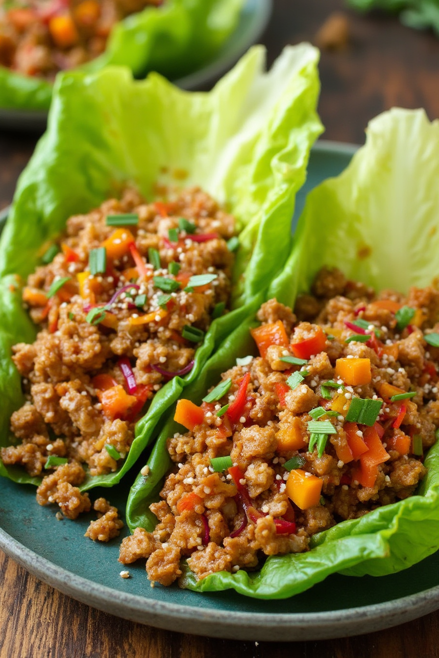 Teriyaki Chicken Lettuce Wraps