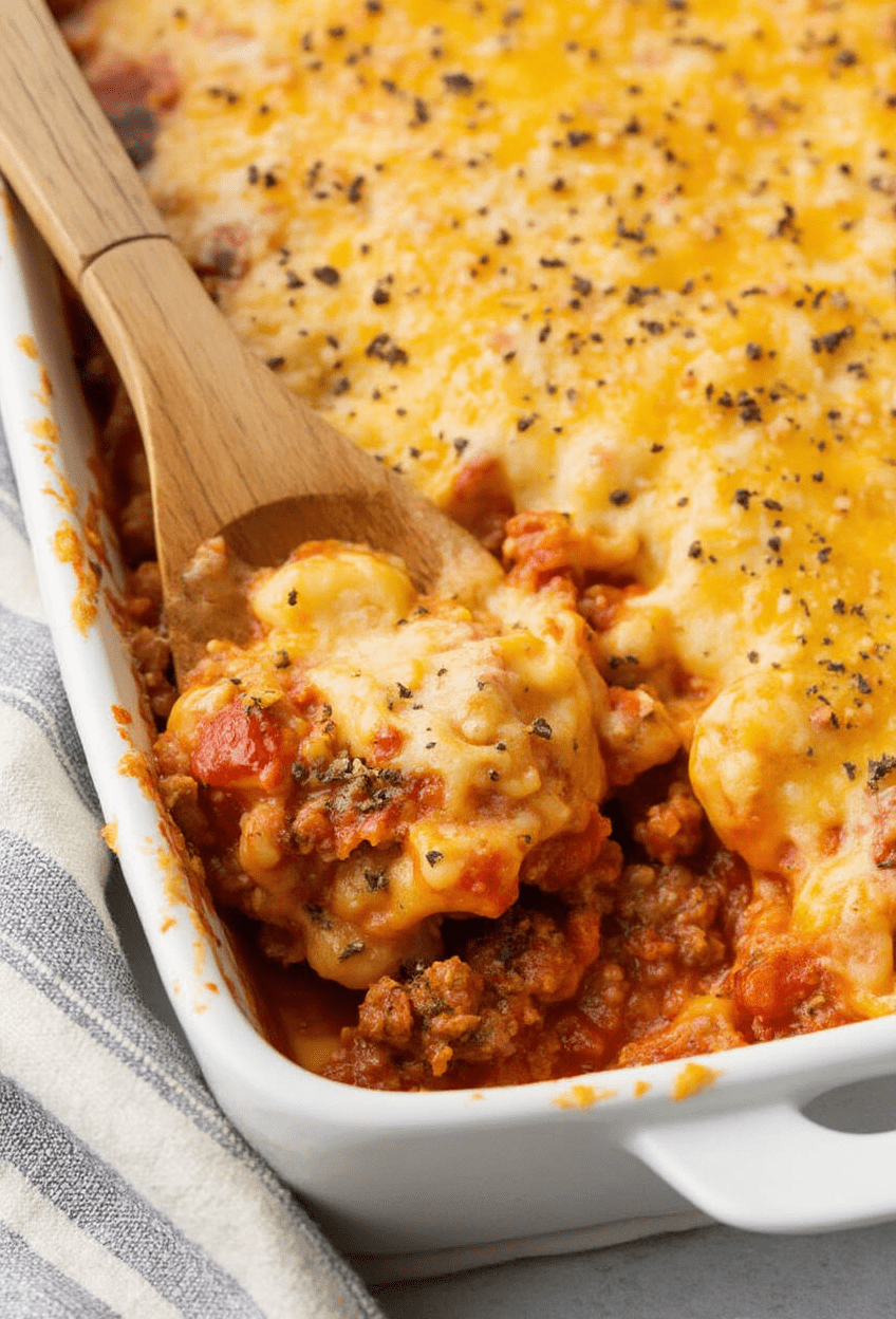 Cheesy Baked Tortellini