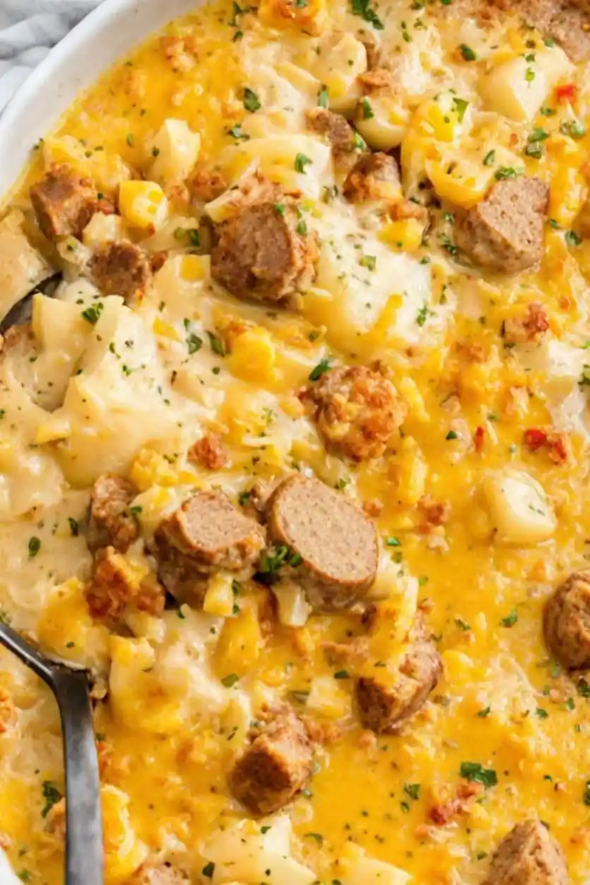 Cheesy Sausage Potato Soup Recipe