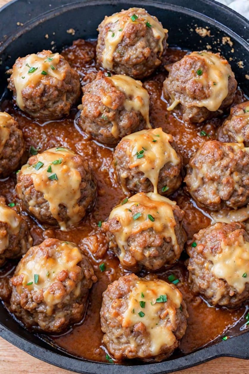 French Onion Meatballs Recipe