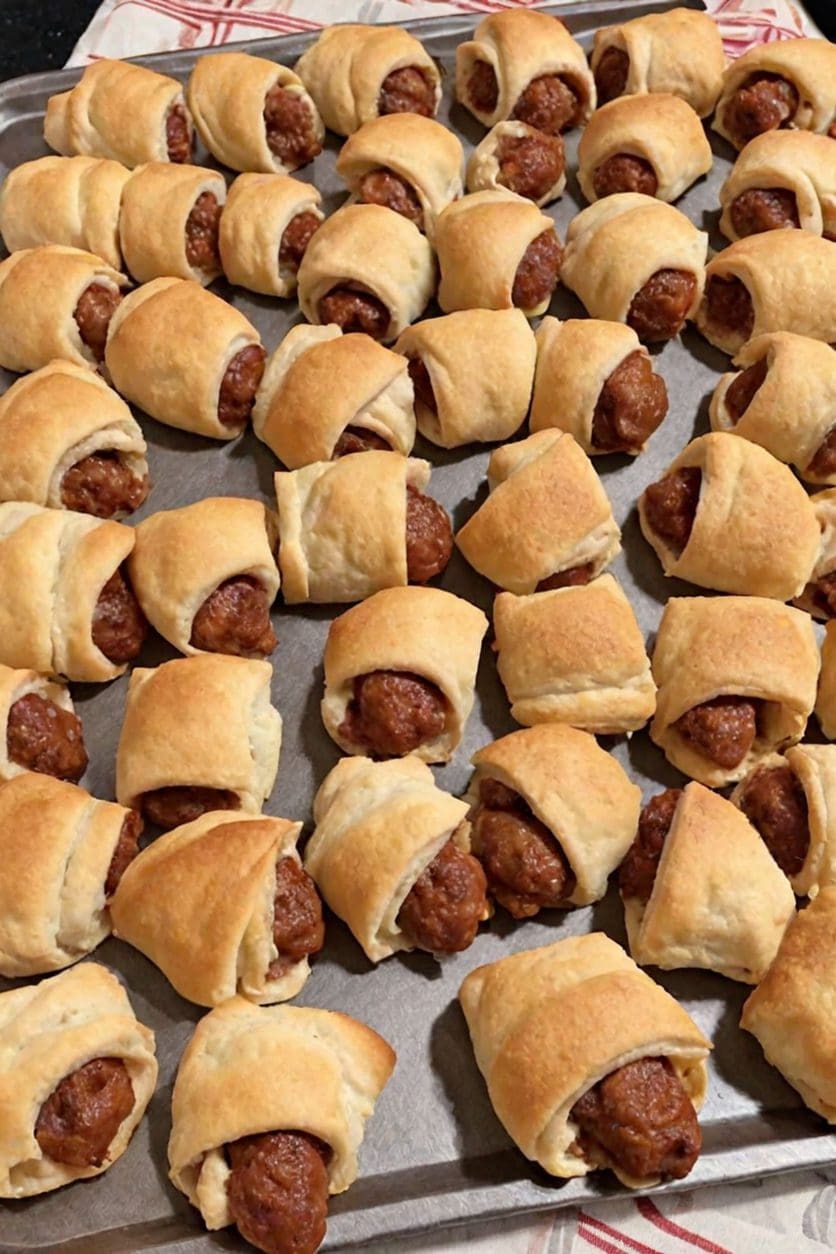 Rotel Sausage and Cream Cheese Crescents Recipe