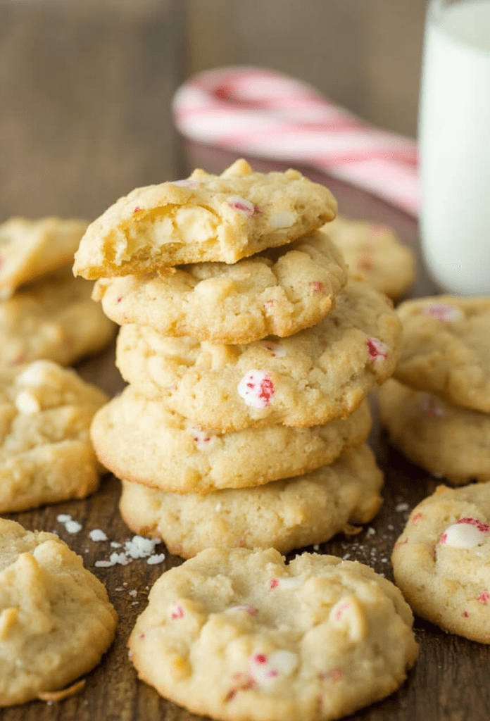 White Chocolate Candy Cane Cookies Recipe