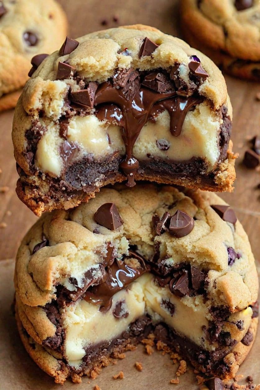 Cheesecake Stuffed Chocolate Chip Cookies Recipe