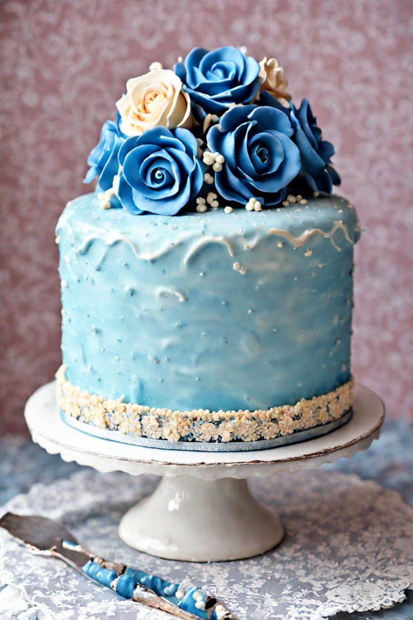 Blue Vintage Cake Recipe