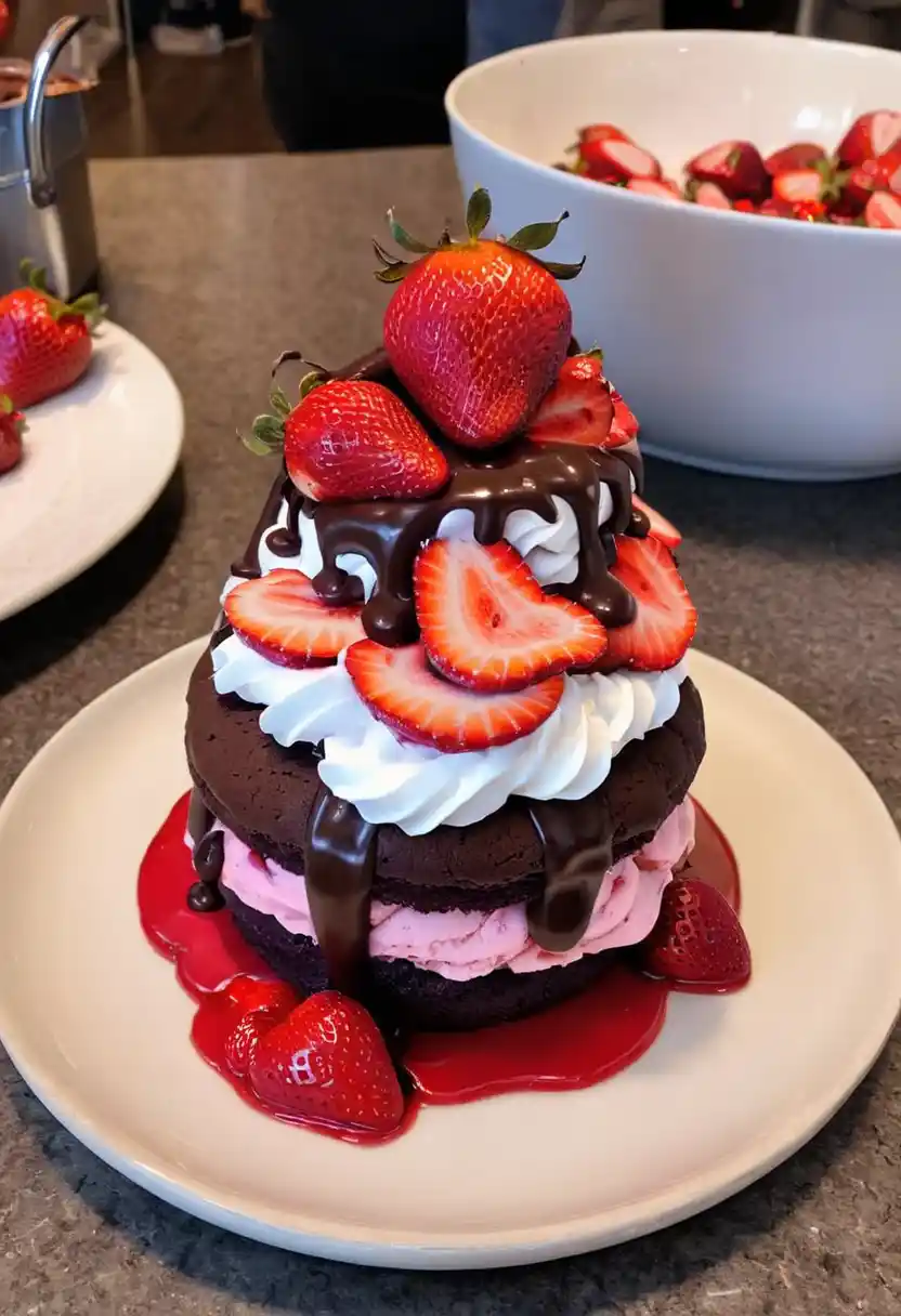 Chocolate Strawberry Shortcake Recipe