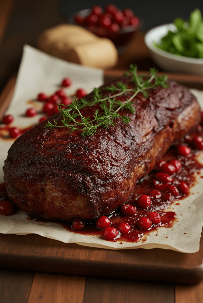 Cranberry Balsamic Roast Beef Recipe