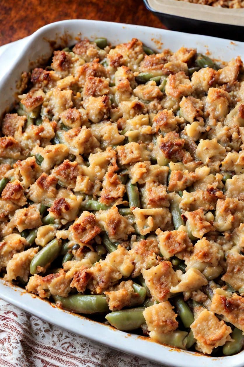 Green Bean Stuffing Casserole Recipe