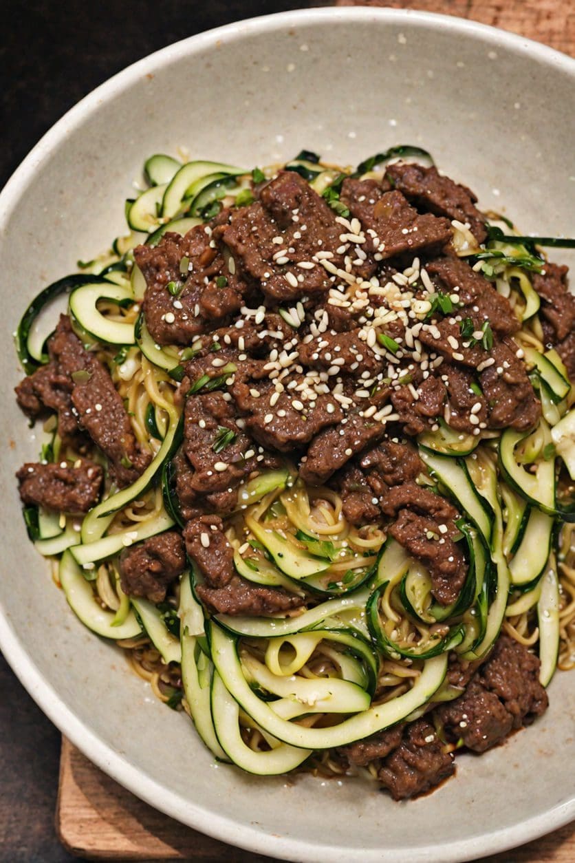 Korean Beef Zucchini Noodles Recipe