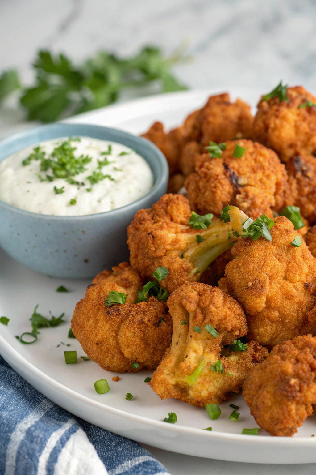 Air Fryer Buffalo Cauliflower Recipe