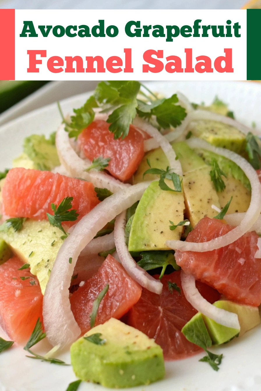Avocado Grapefruit and Fennel Salad recipe pinterest
