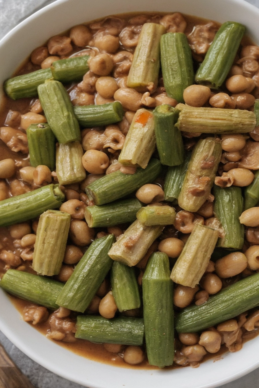 Black Eyed Peas Okra Recipe