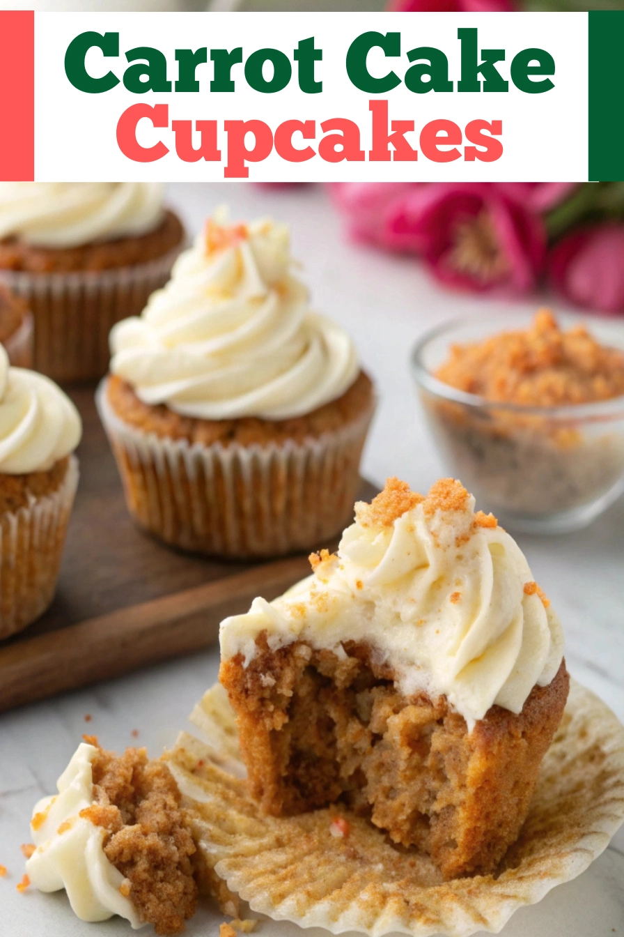 Carrot Cake Cupcakes Recipe pinterest