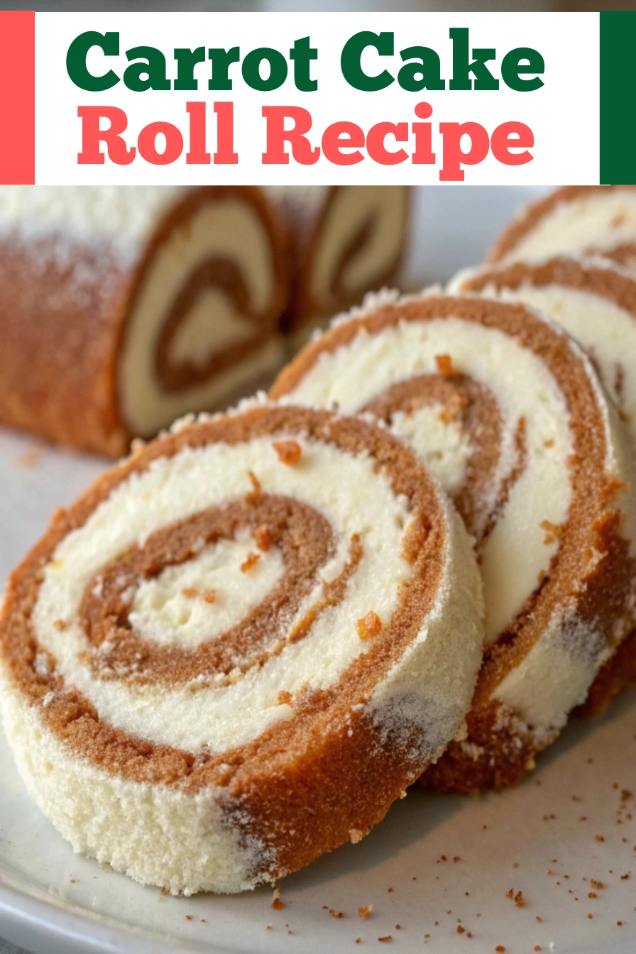 Carrot Cake Roll Recipe pinterest