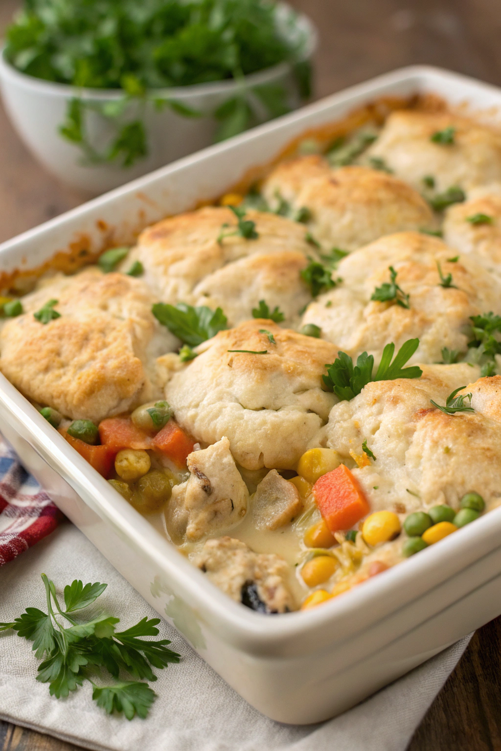 Cheddar Bay Chicken Pot Pie Casserole Recipe