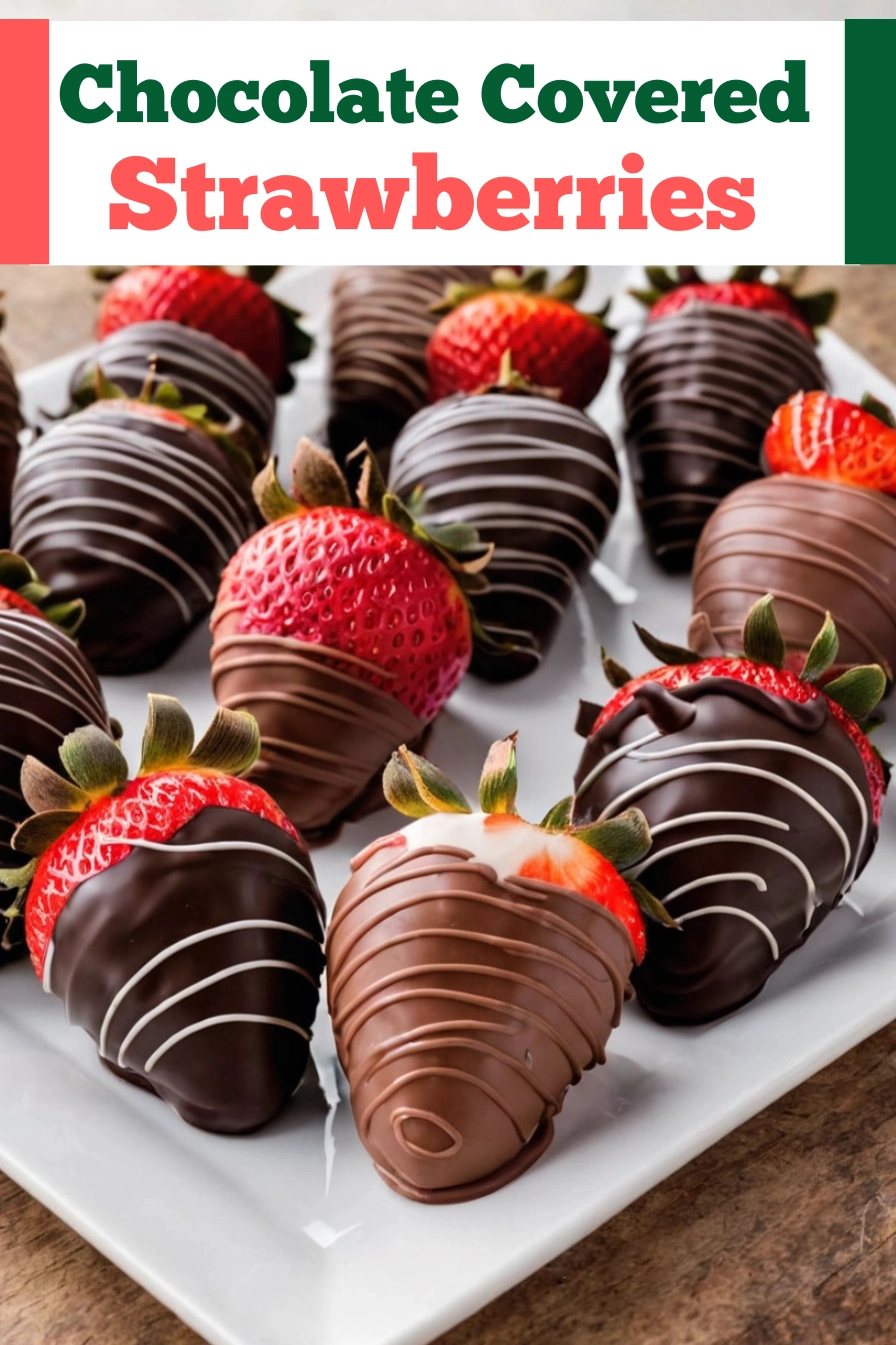 Chocolate Covered Strawberries Recipe pinterest