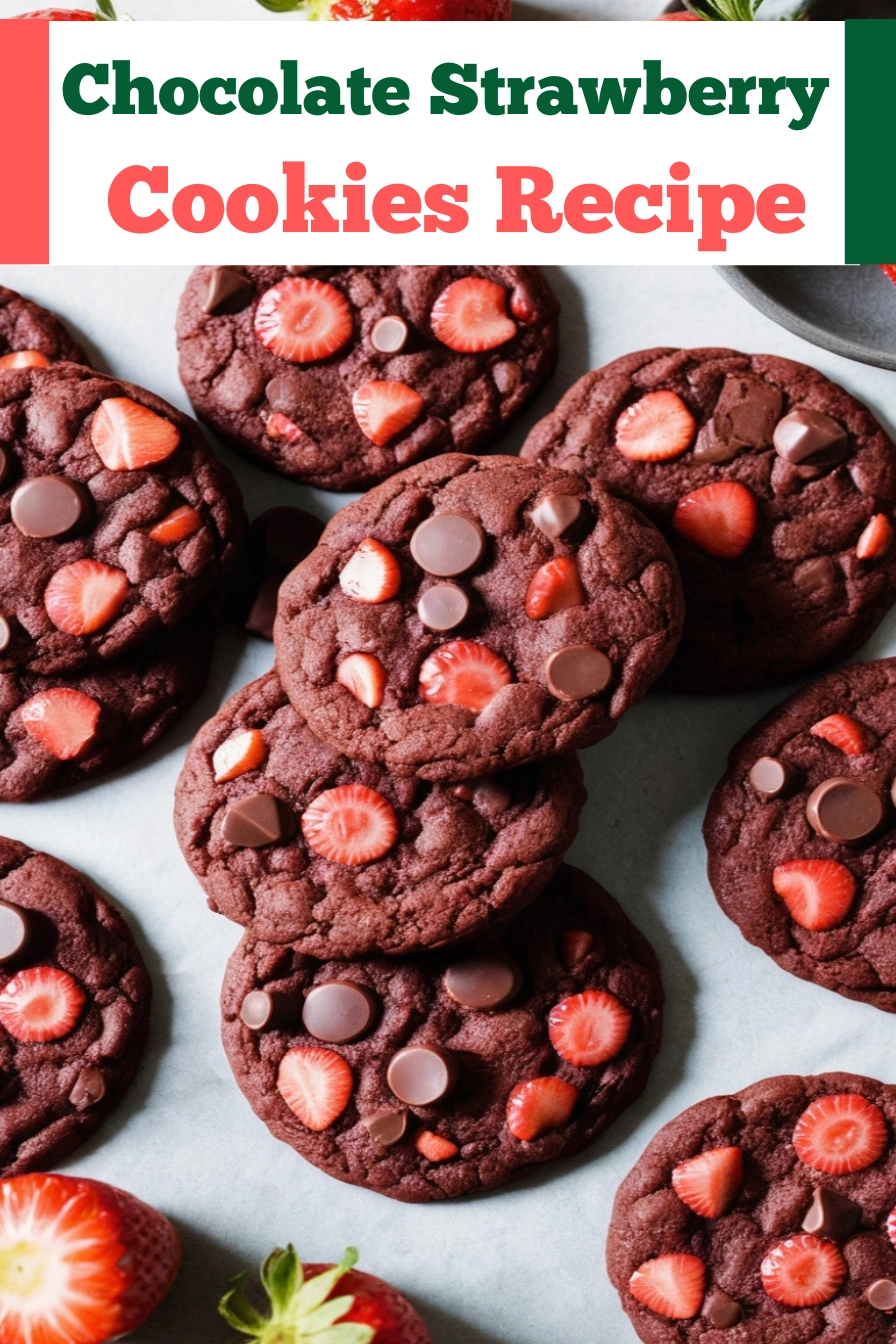 Chocolate Covered Strawberry Cookies Recipe pinterest