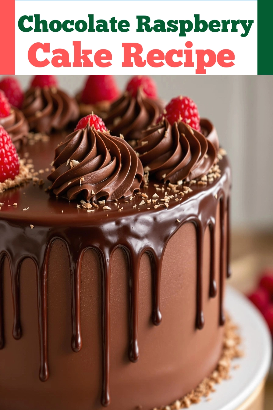 Chocolate Raspberry Cake Recipe pinterest