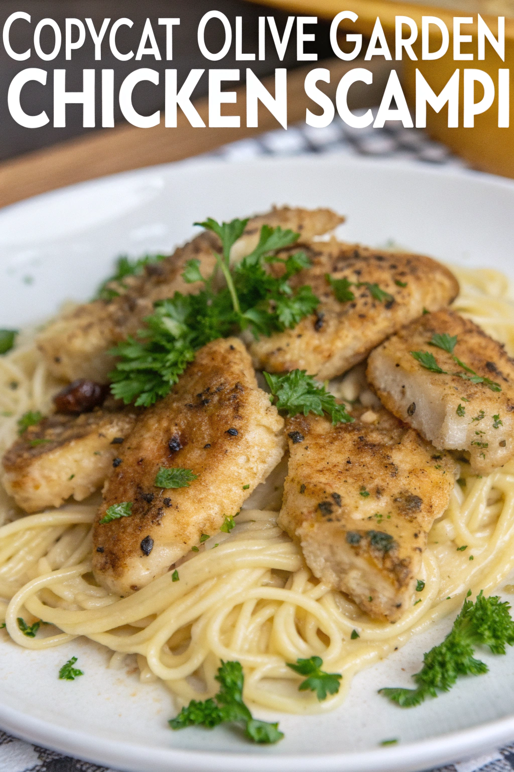 Copycat Olive Garden Chicken Scampi Recipe