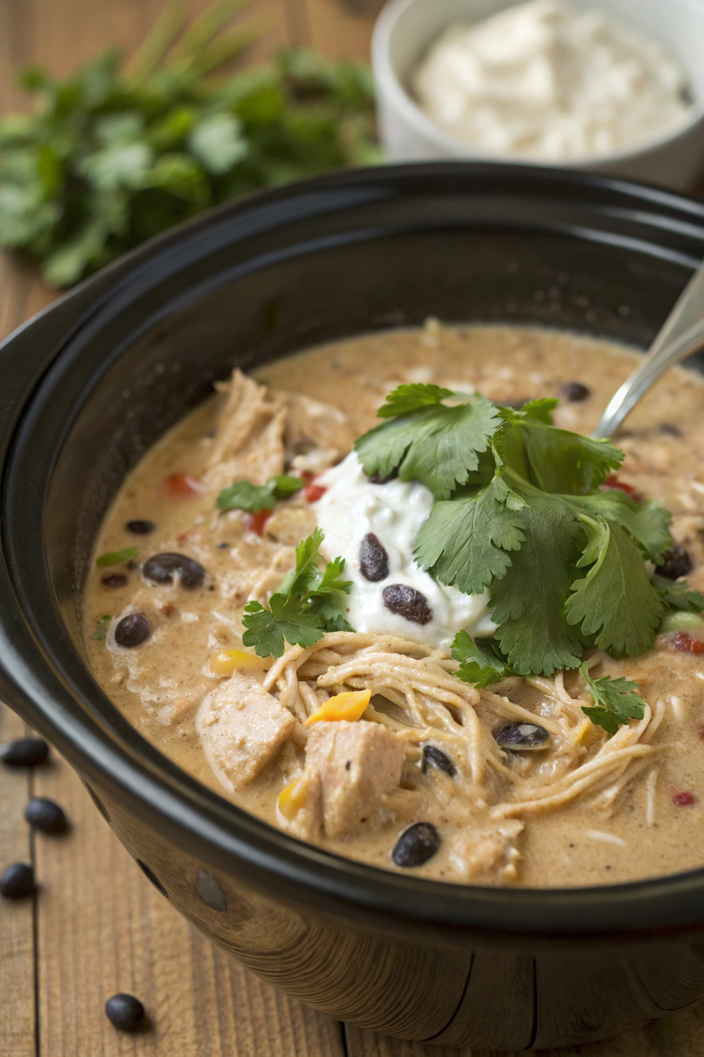 Crock Pot Cream Cheese Chicken Chili Recipe