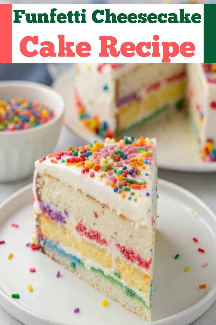 Funfetti Cheesecake Cake Recipe pinterest