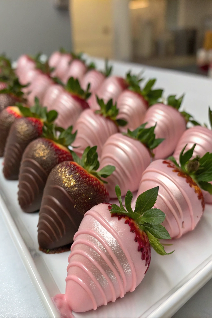 How to Make Rose Gold Strawberries Recipe