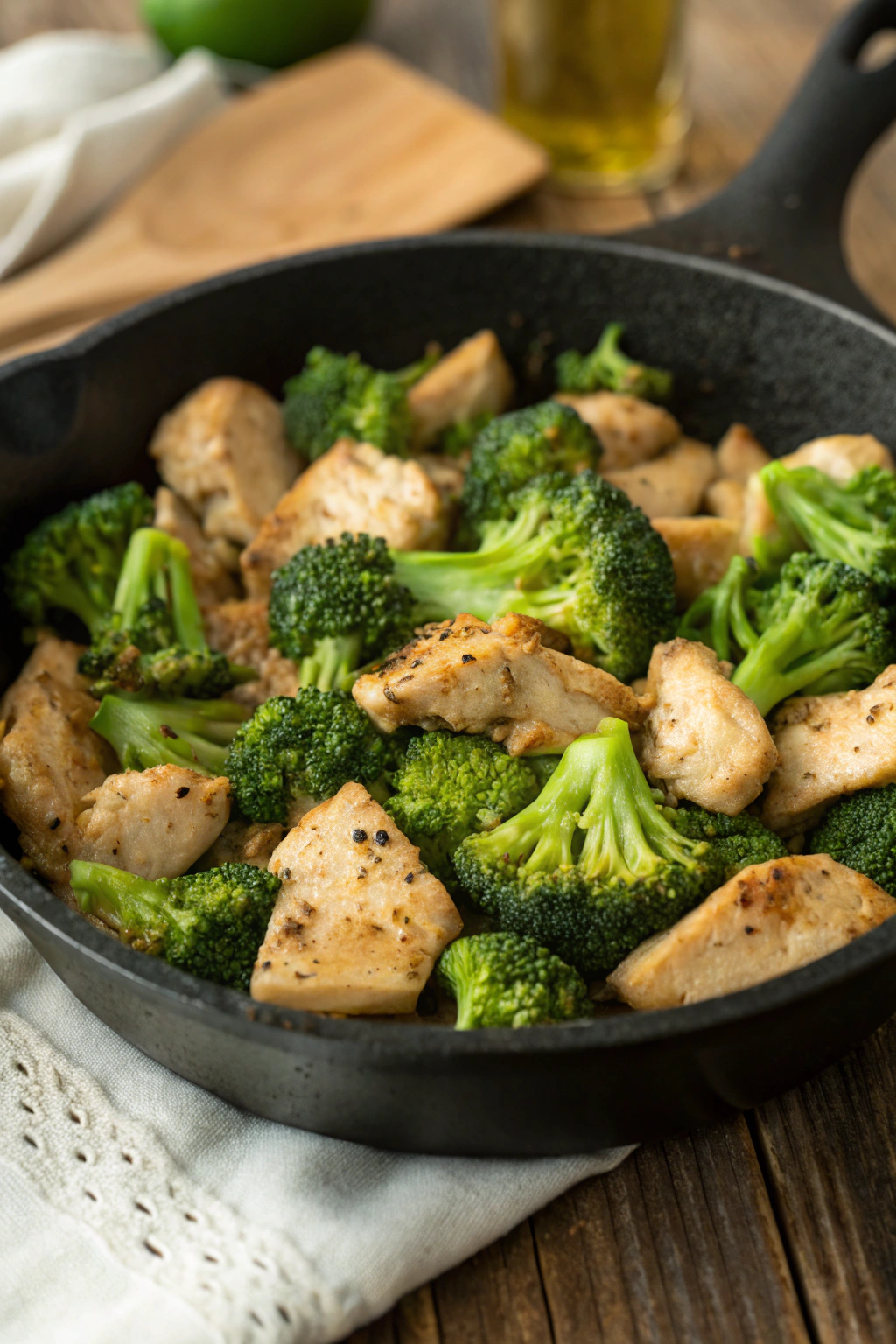 Low Carb Chicken Broccoli Skillet Recipe