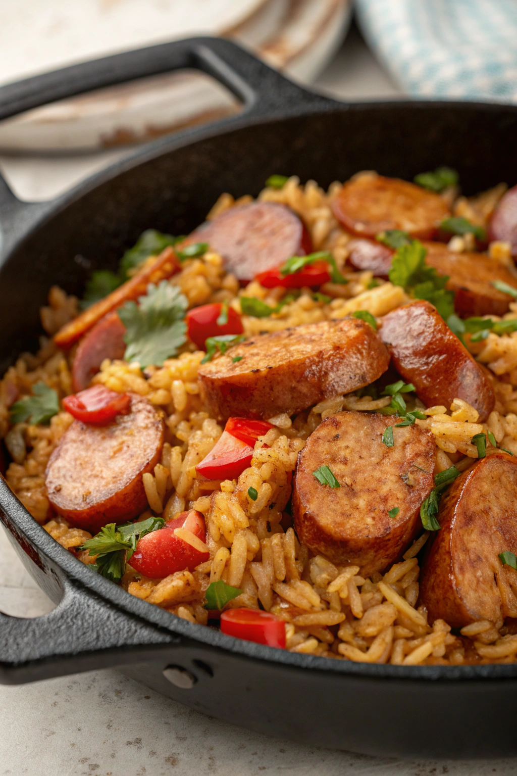 One-Pot Smoked Sausage And Rice Recipe
