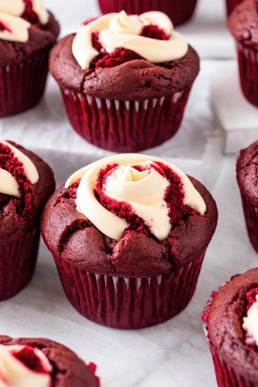 Red Velvet Cream Cheese Muffins Recipe