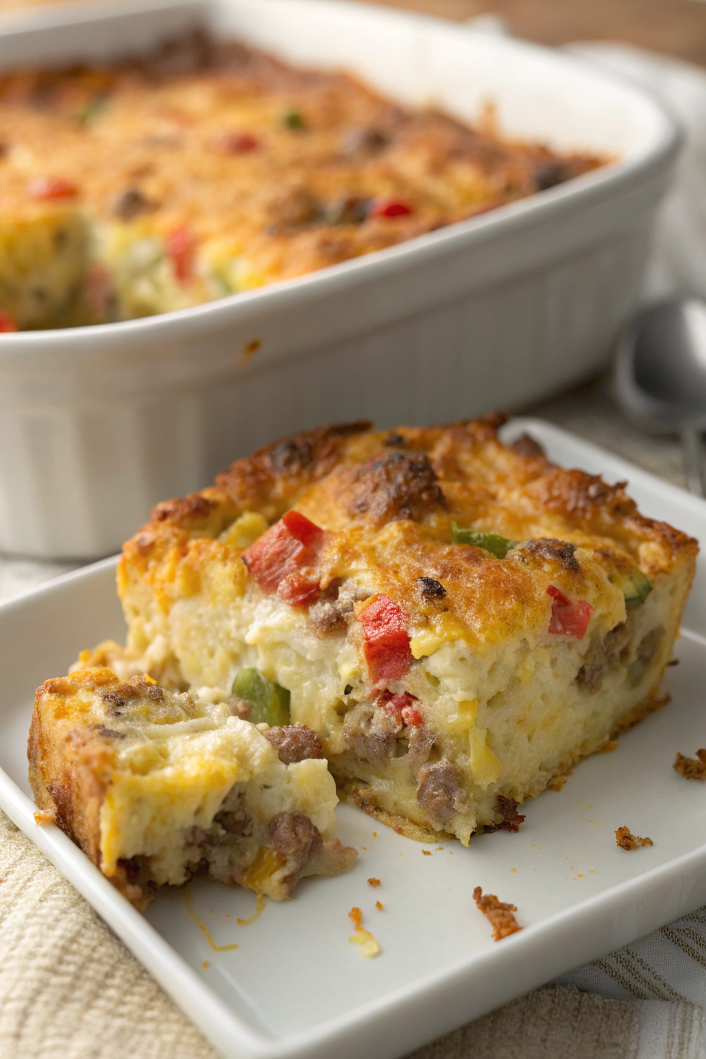 Rotel Sausage Cream Cheese Tater Tot Breakfast Casserole