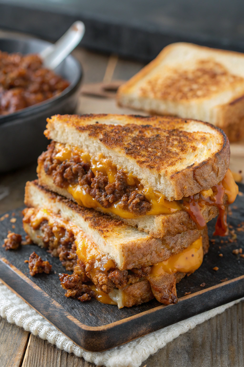 Sloppy Joe Grilled Cheese Recipe