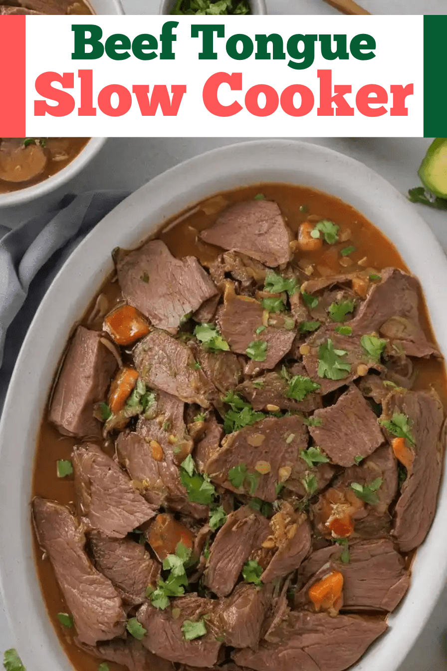 Slow Cooker Lengua (Beef Tongue) Recipe pinterest