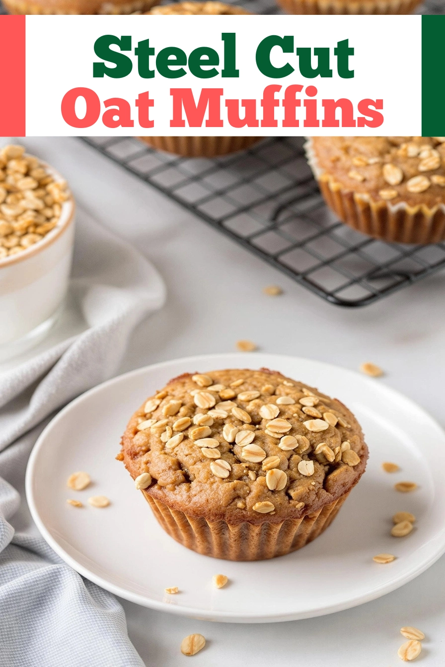 Steel Cut Oat Muffins Recipe pinterest