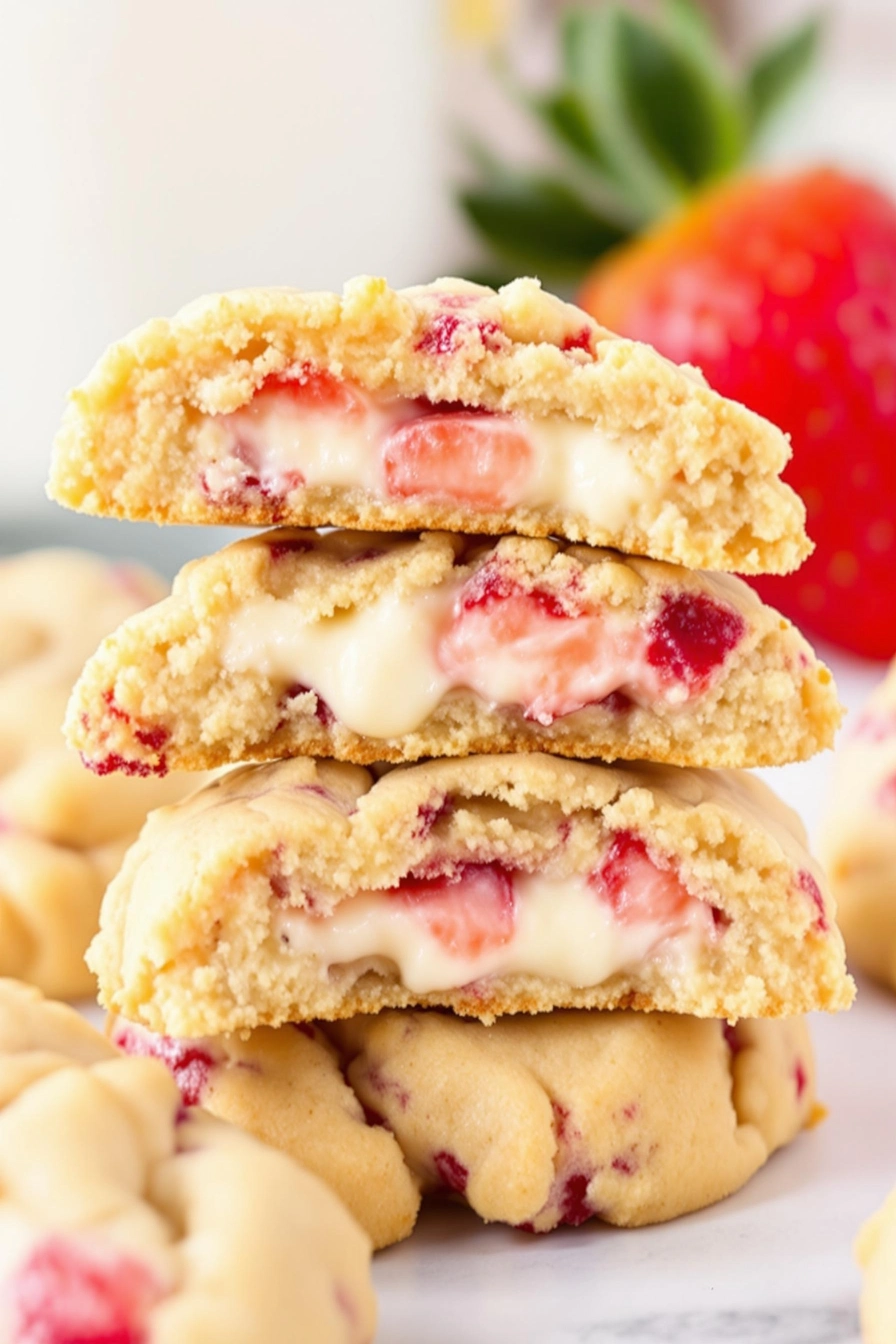 Strawberry Cheesecake Cookies Recipe