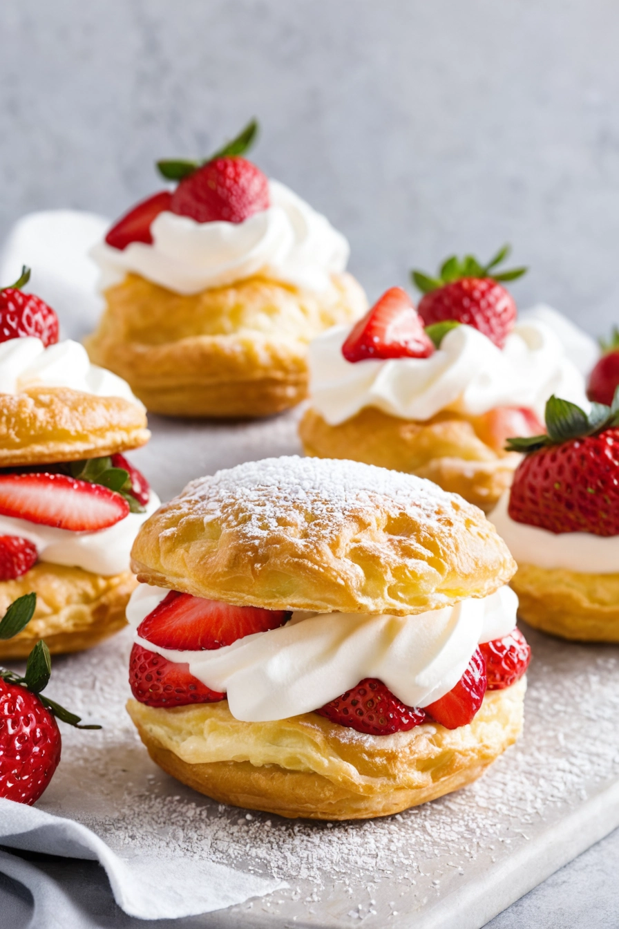 Strawberry Cream Puffs Recipe