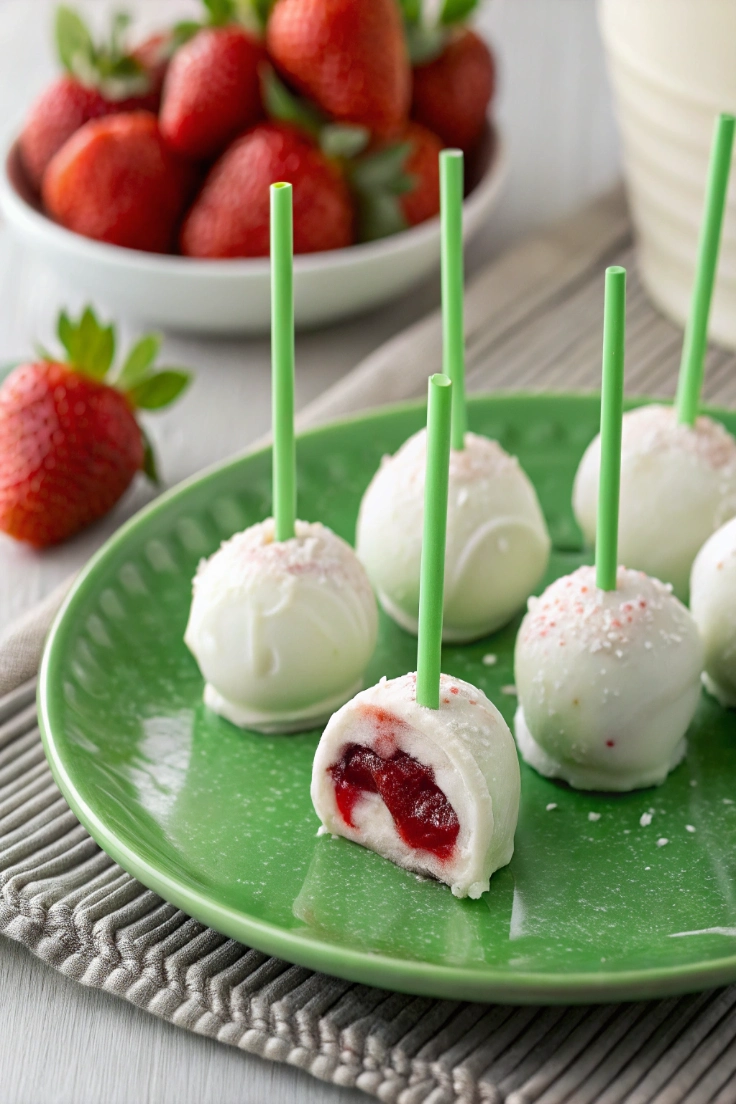 Strawberry Shortcake Cake Pops Recipe