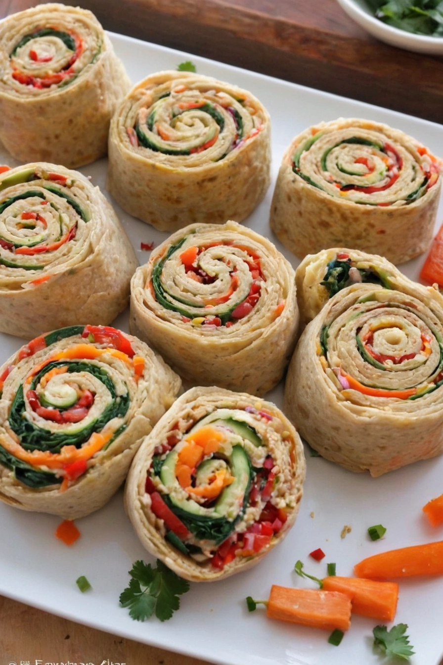 Vegan Veggie Pinwheels Recipe