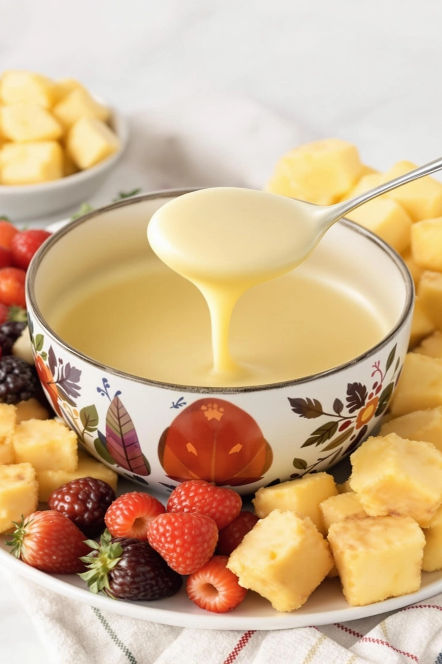 White Chocolate Fondue Recipe