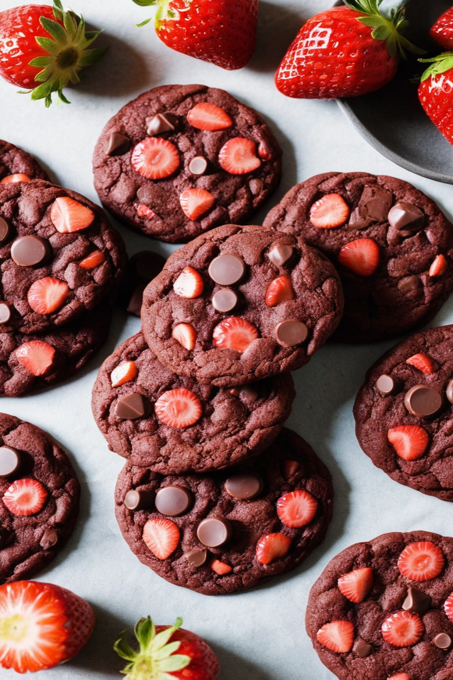 Chocolate Covered Strawberry Cookies Recipe