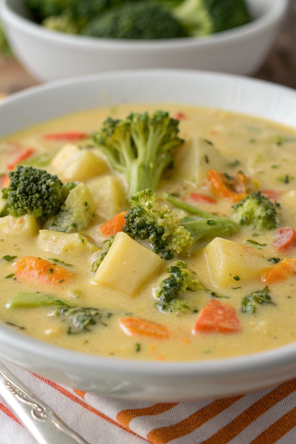 Broccoli Potato Cheese Soup Recipe
