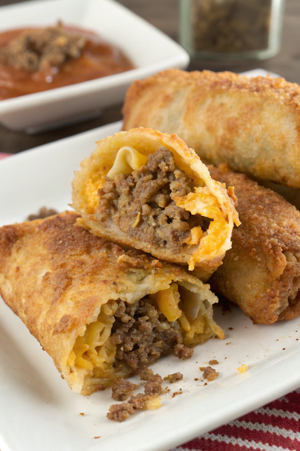 Cheeseburger Egg Roll Recipe