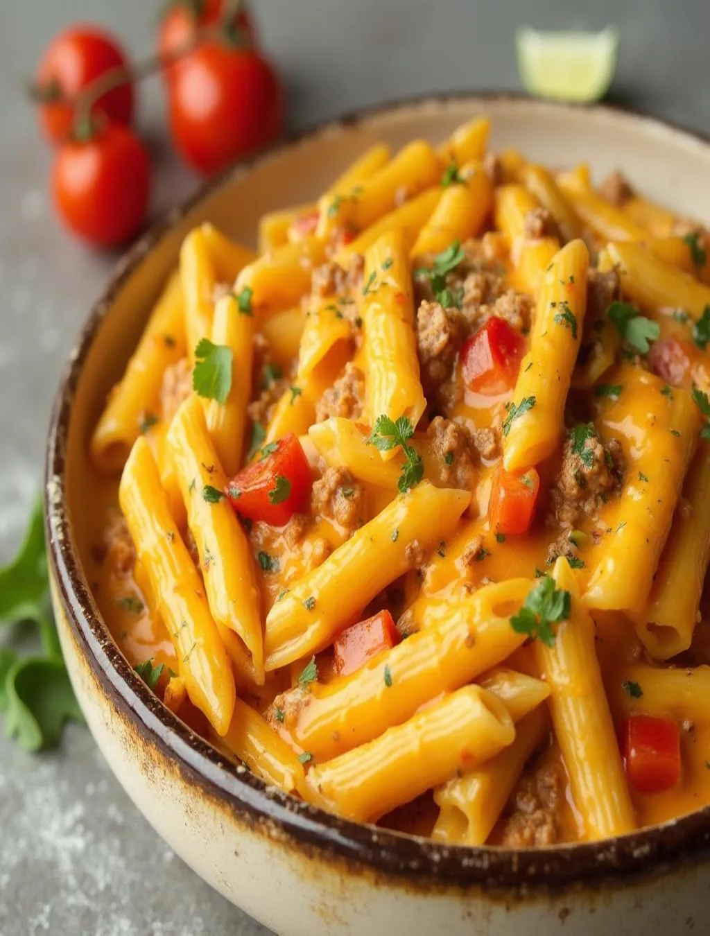 Cheesy Rotel Pasta with Ground Beef Recipe