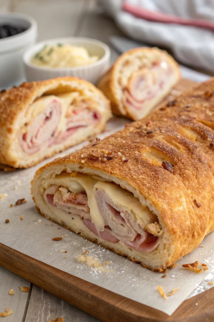 Chicken Cordon Bleu Stromboli Recipe