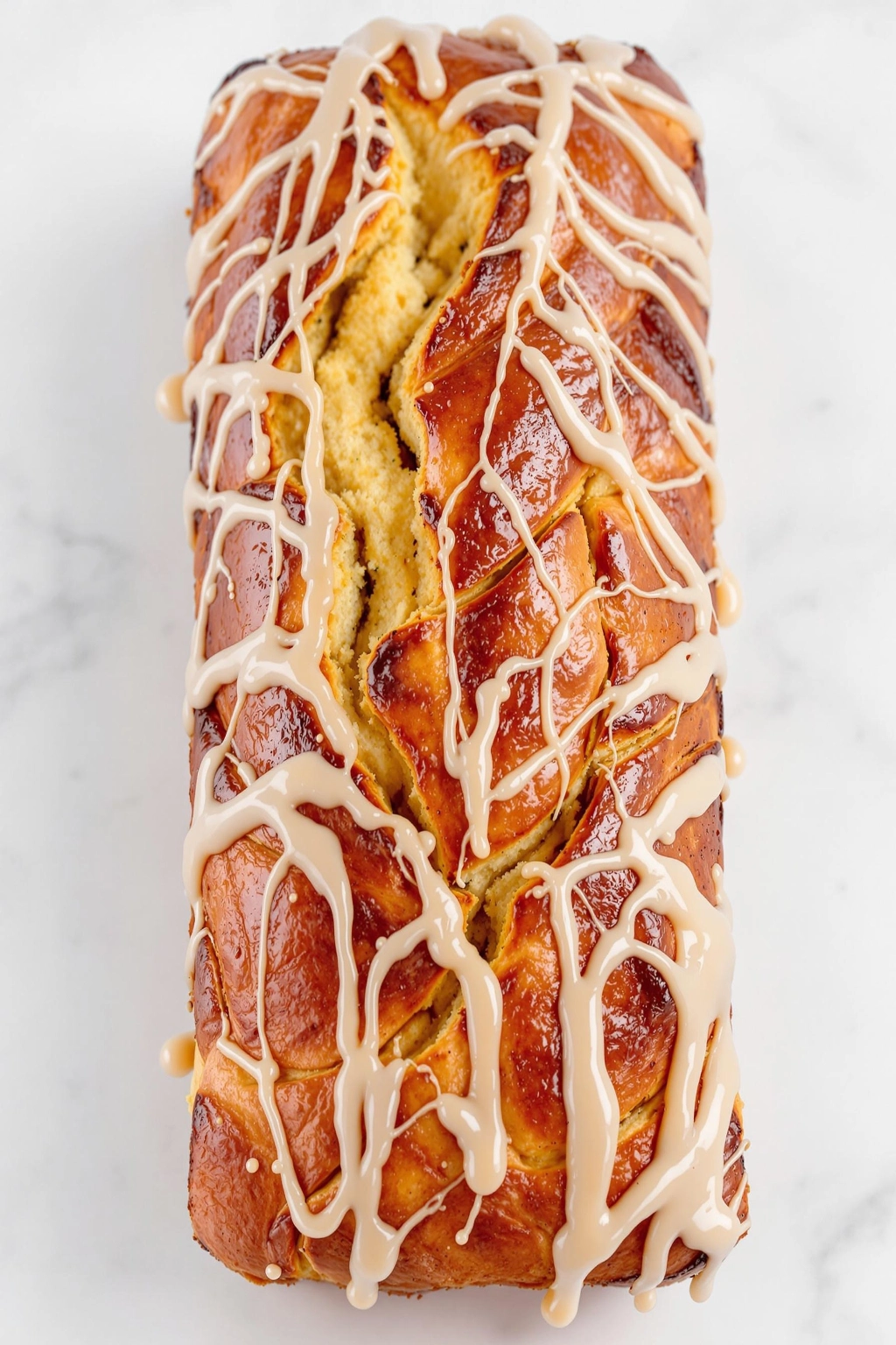Cinnamon Apple Quick Bread With Apple Cider Glaze