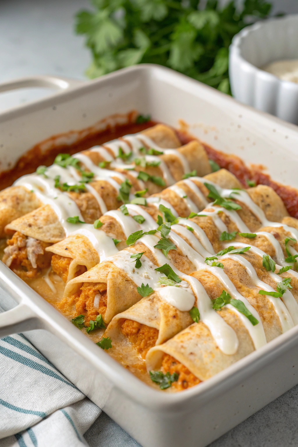 Cream Cheese Chicken Enchiladas Recipe