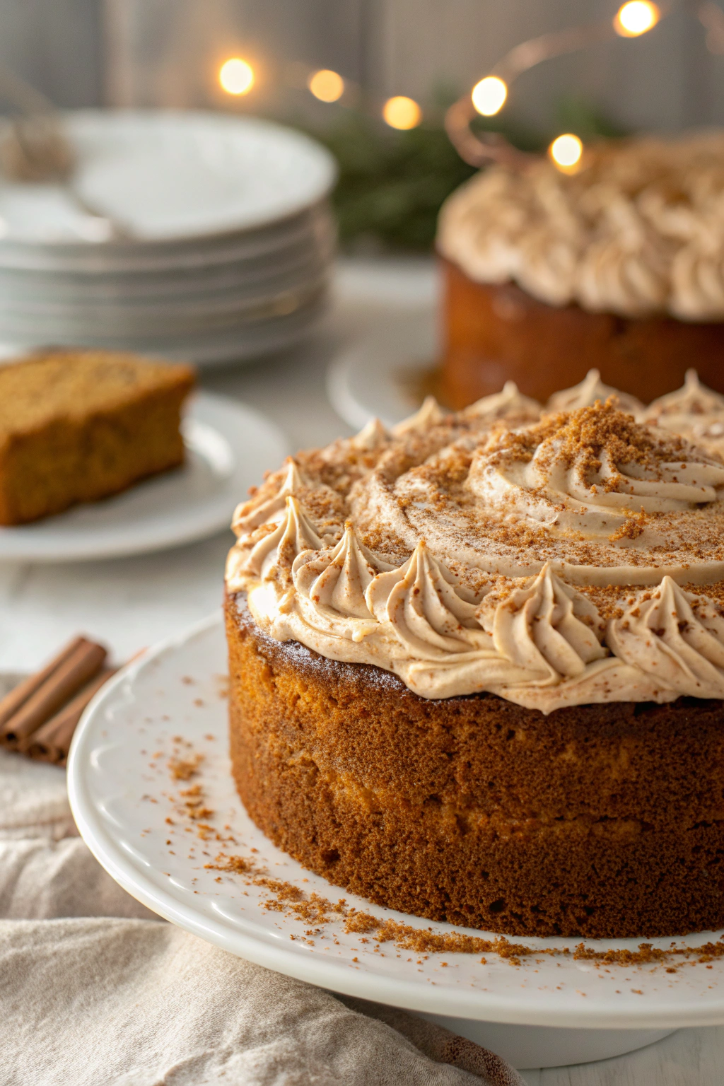 Gingerbread Cake with Cinnamon Molasses Frosting Recipe